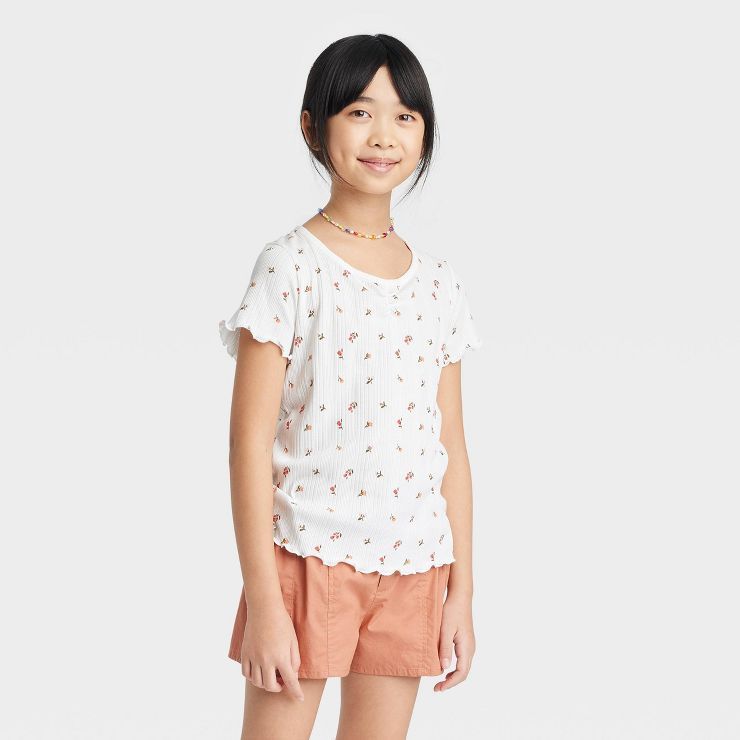 Girls' Cinch Front T-Shirt - art class™ | Target
