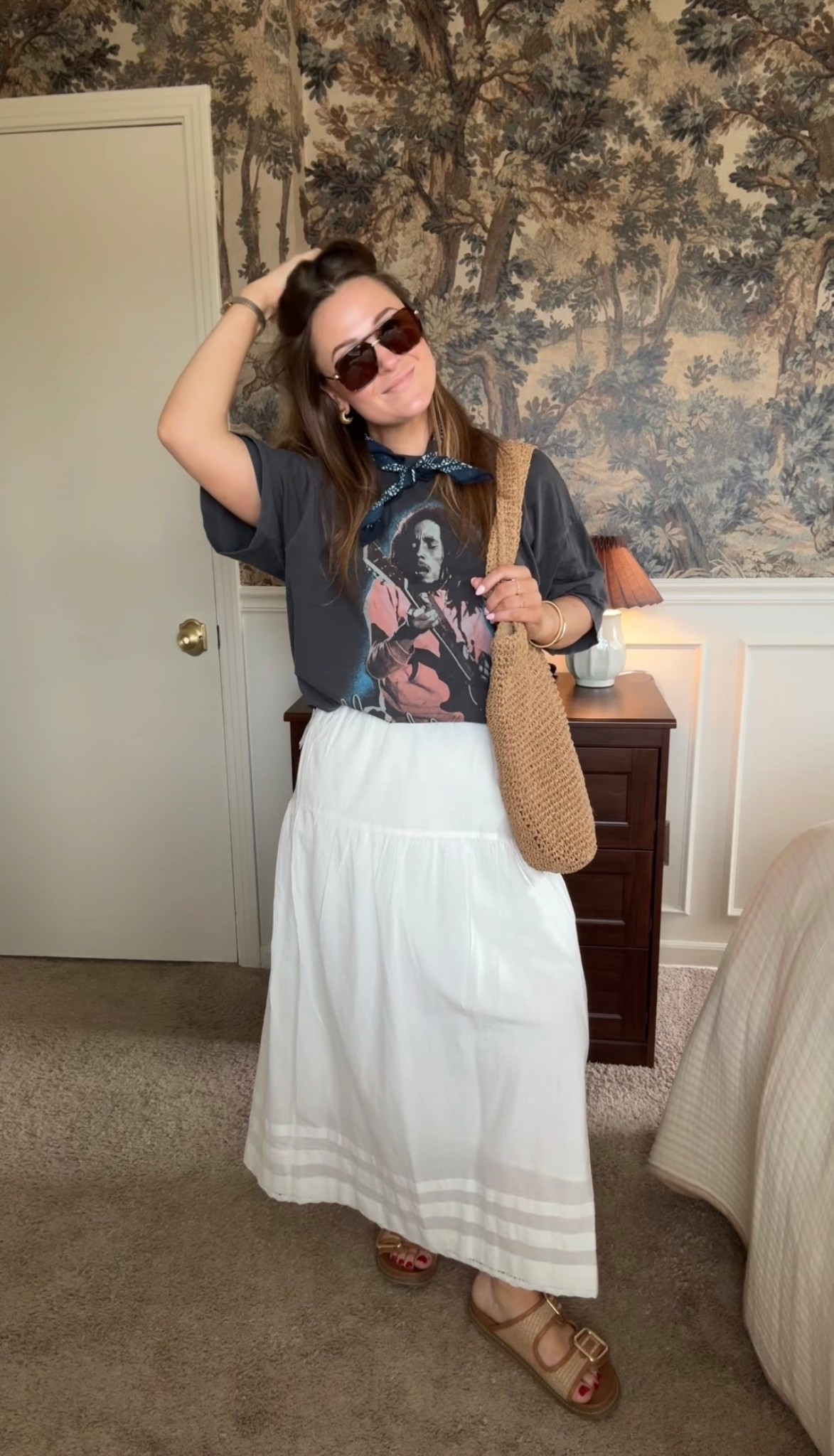 A white skirt and a graphic tee are the perfect combo for that effortless cool vibe 🙌🏼 

#LTKSeasonal #LTKootd #LTKSaleAlert