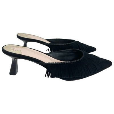 Antonio Melani x Jennifer Sumko Mimi Kid Suede Fringe Dress Mules Size 6.5 | eBay | eBay US