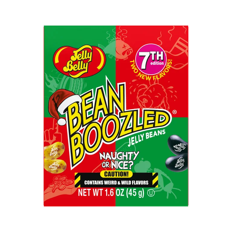 Jelly Belly BeanBoozled Christmas Edition, Christmas Candy, 1.6oz Box - Walmart.com | Walmart (US)