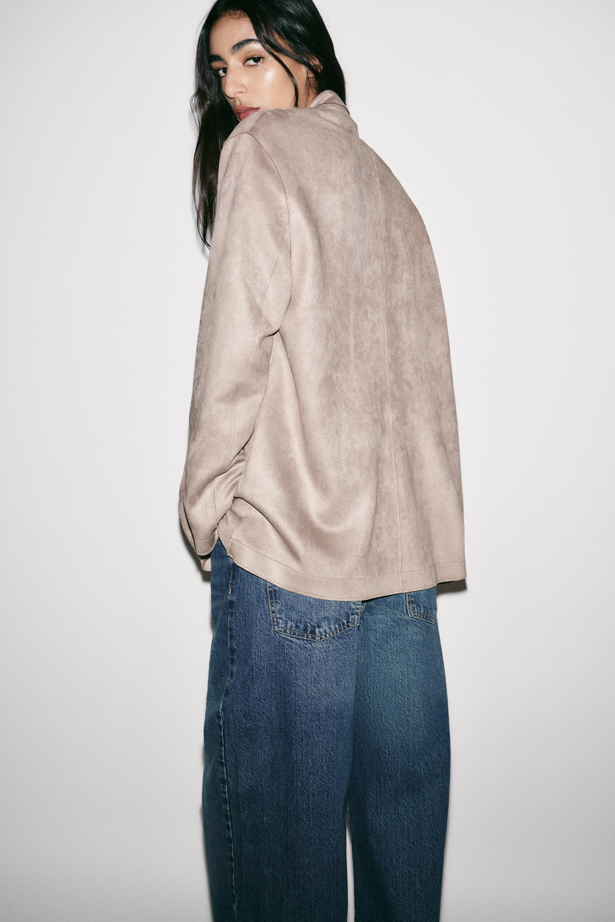 FAUX SUEDE BLAZER | Zara US