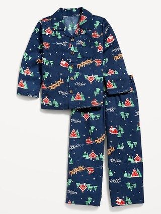 Loose-Fit Matching Print Pajama Set for Toddler & Baby | Old Navy (US)