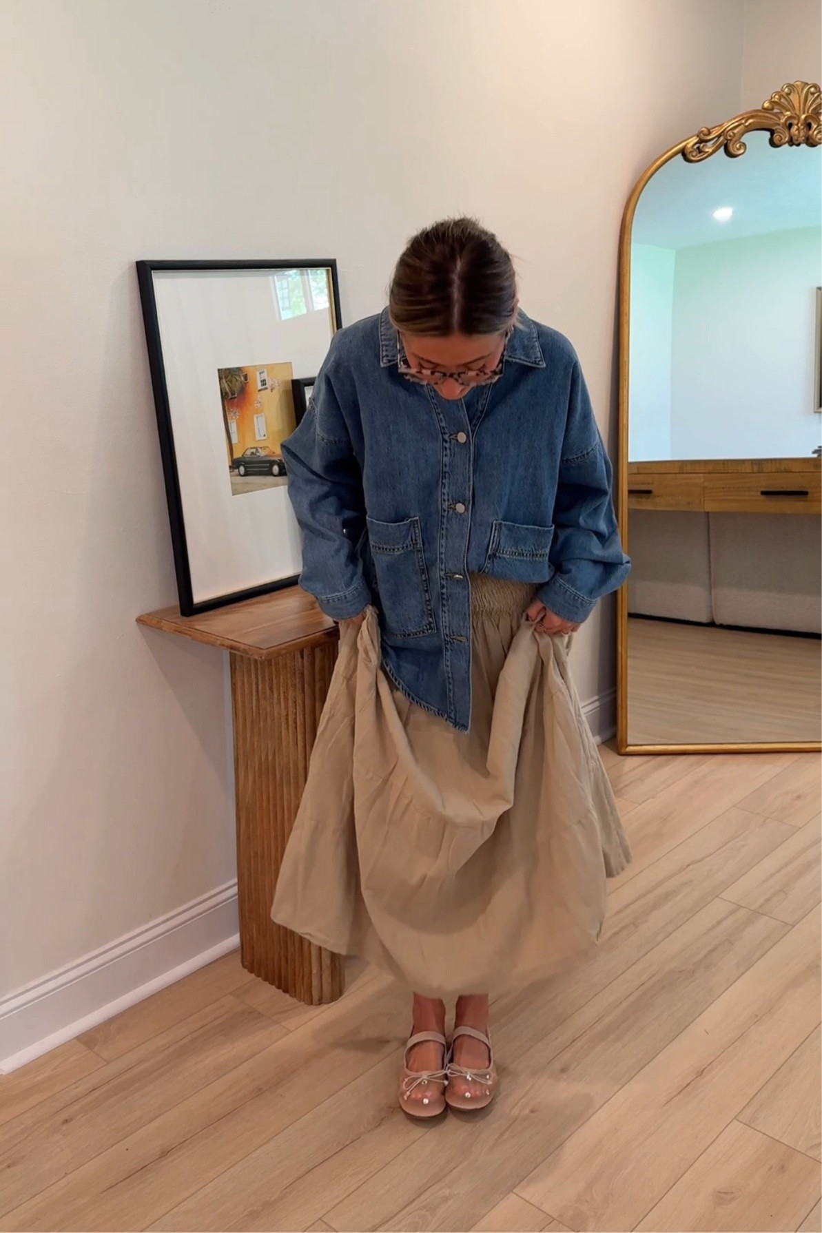 I’m wearing size small in the denim top, small in the skirt and 7 in the shoes which is TTS for me! 

#LTKFindsUnder100 #LTKStyleTip #LTKFindsUnder50