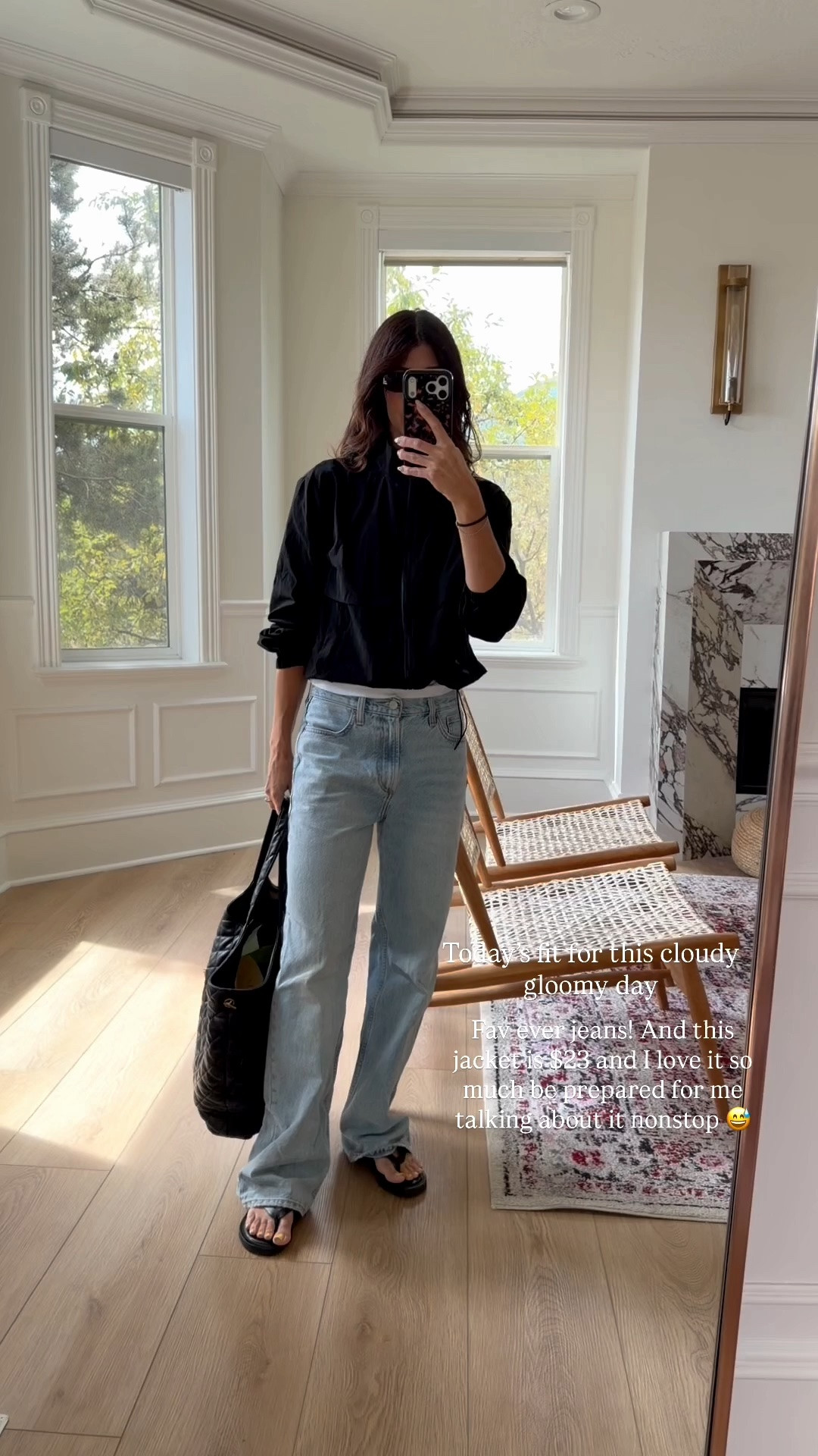 Today’s OOTD casual style for this rainy day! I have a size 25 in jeans they run a little bit loose and then a small in the jacket runs true to size! ￼

#LTKgrwm #LTKmomlife #LTKSeasonal