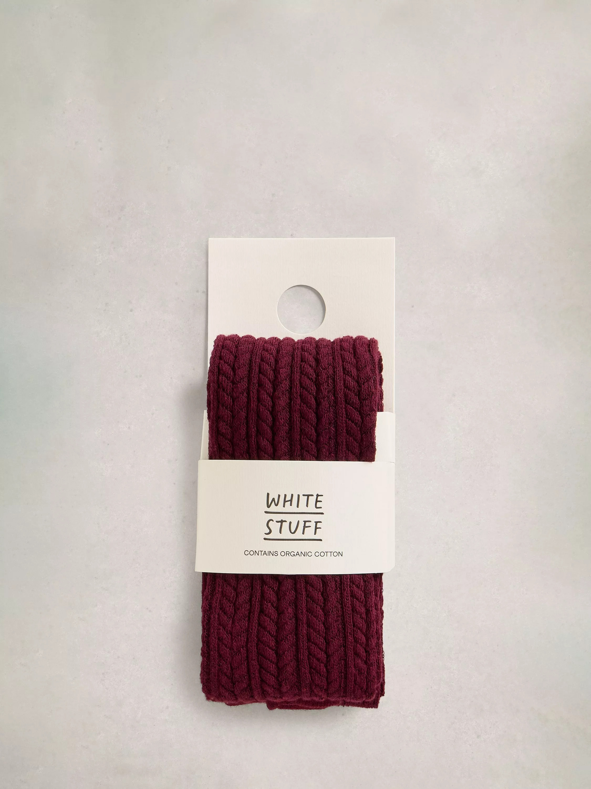 White Stuff Patty Plain Tights, Dark Plum | John Lewis (UK)