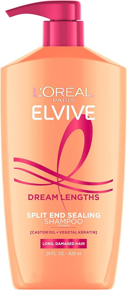 L'Oreal Paris Elvive Dream Lengths Restoring Shampoo With Fine Castor Oil and Vitamins B3 and B5 ... | Amazon (US)