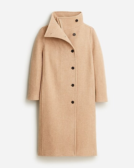 Long villa coat in Italian stadium-cloth wool blend | J. Crew US