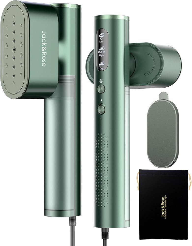 Jack & Rose Travel Steamer & Iron 2 In 1, Portable Garment Steamer, 15s Heat Up, Large Ceramic He... | Amazon (US)