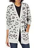 Daily Ritual Women's Ultra-Soft Leopard Jacquard Cardigan Sweater | Amazon (US)