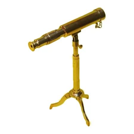 Urban Designs Reproduction Miniature Antique Replica Brass Telescope - Gold | Walmart (US)