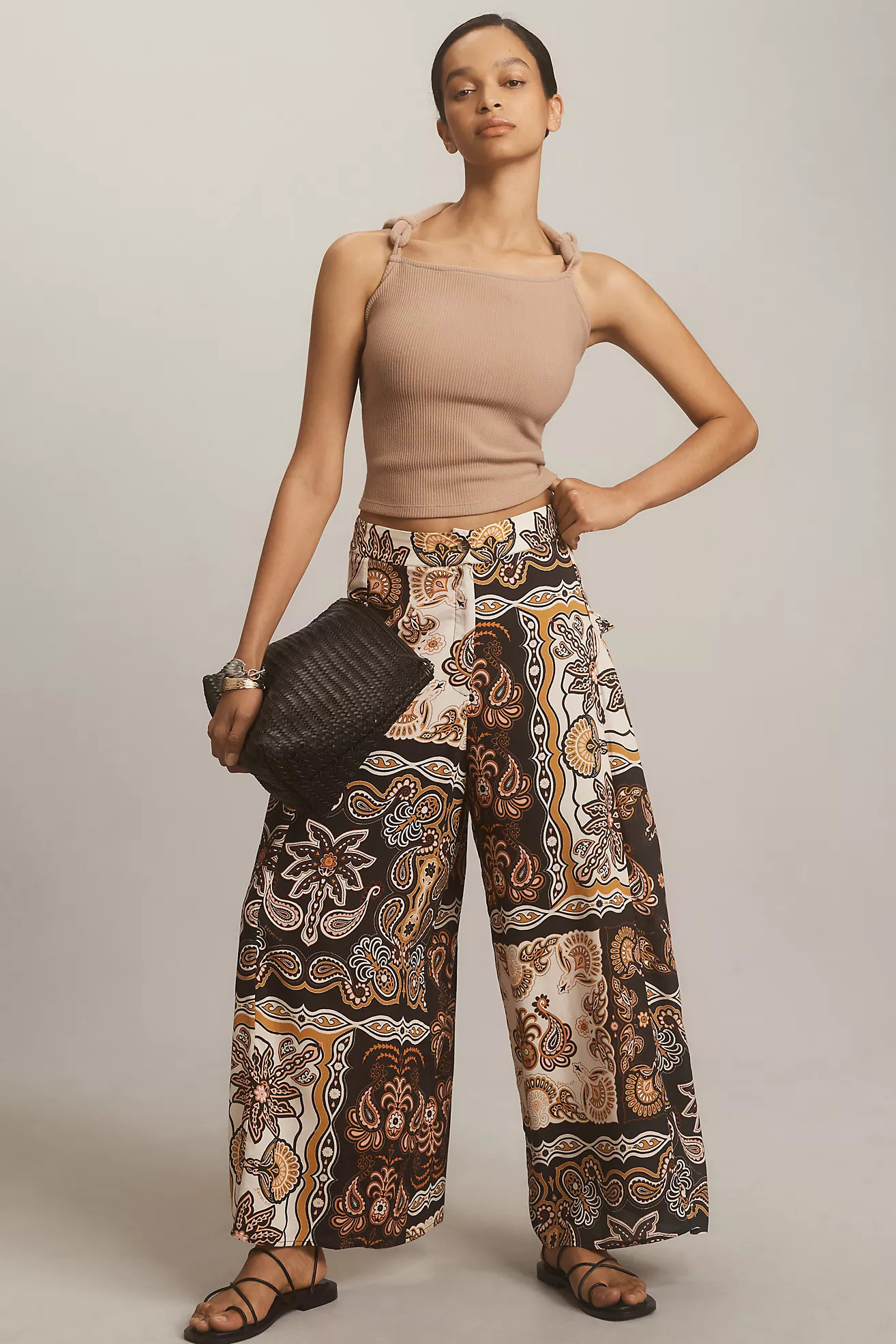 Farm Rio x Anthropologie Printed Wide-Leg Pants | Anthropologie (US)