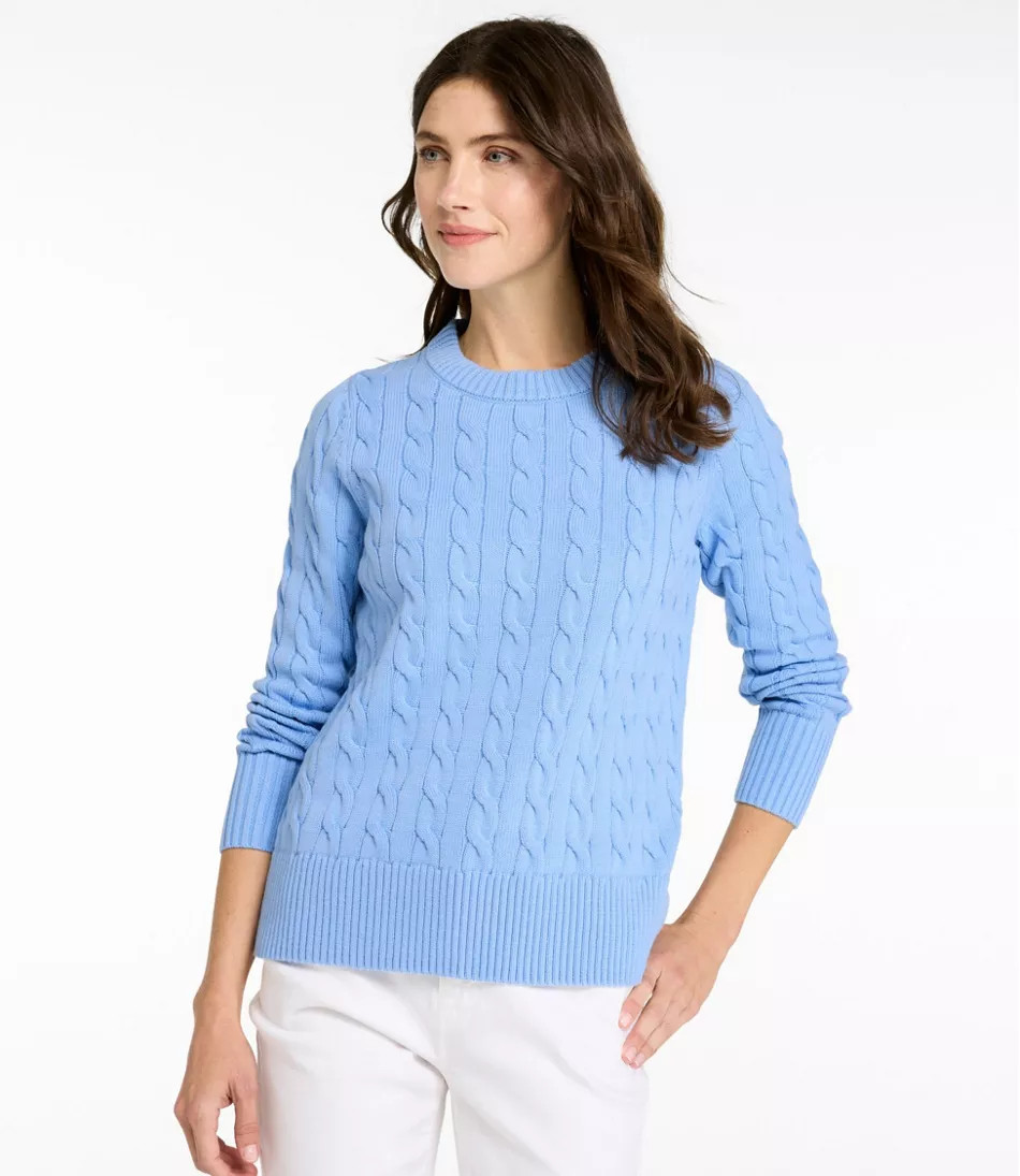 Women's The Original Double L® Sweater, Cable Crewneck | L.L. Bean