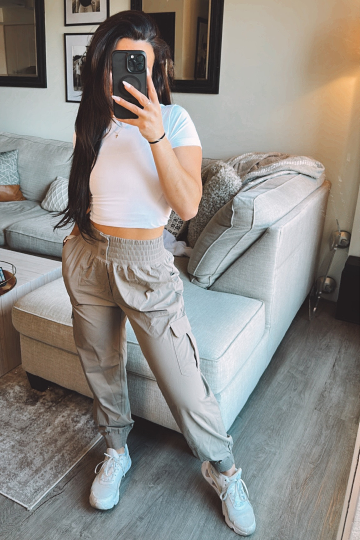 Sports bra: size small
Top: size XS
pants: size small
Sneakers: true to si: 

#LTKsalealert #LTKstyletip #LTKfit