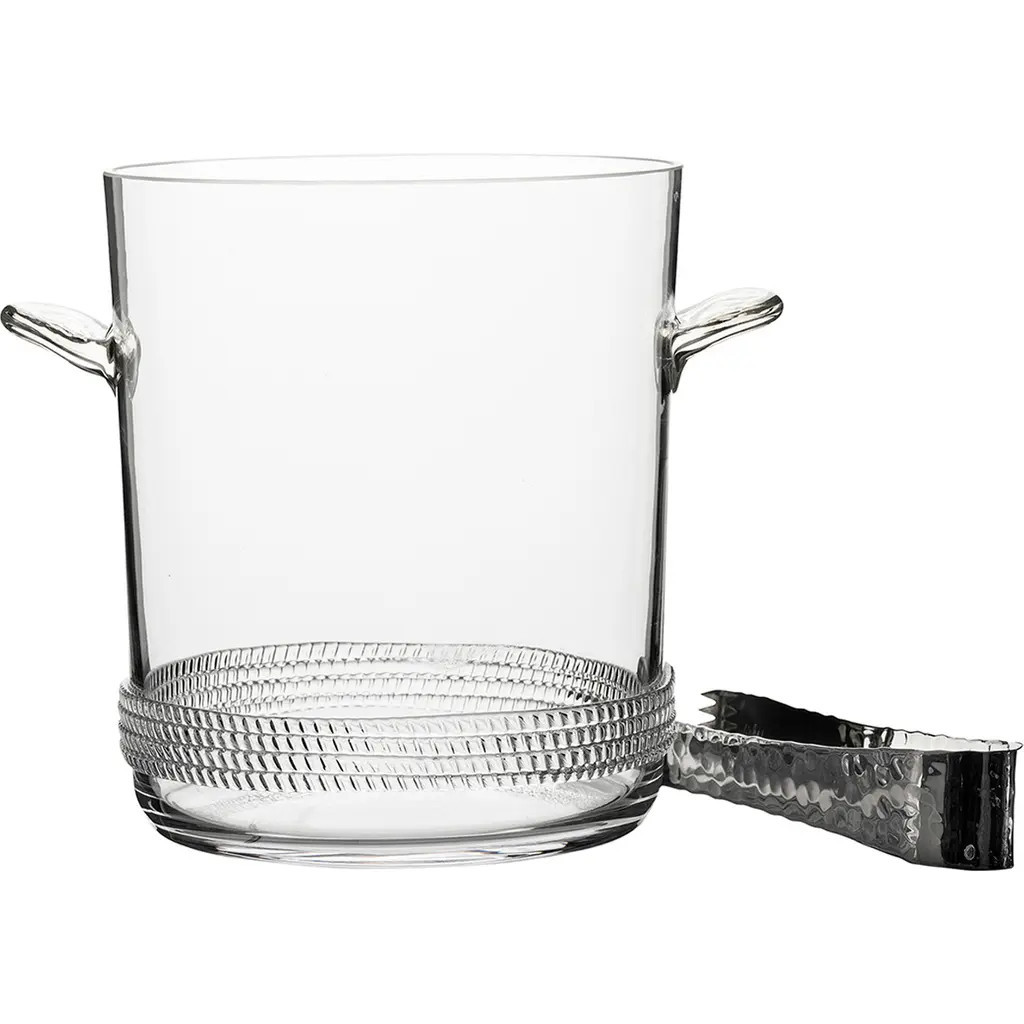 Juliska Dean Glass Ice Bucket & Tongs in Clear at Nordstrom | Nordstrom
