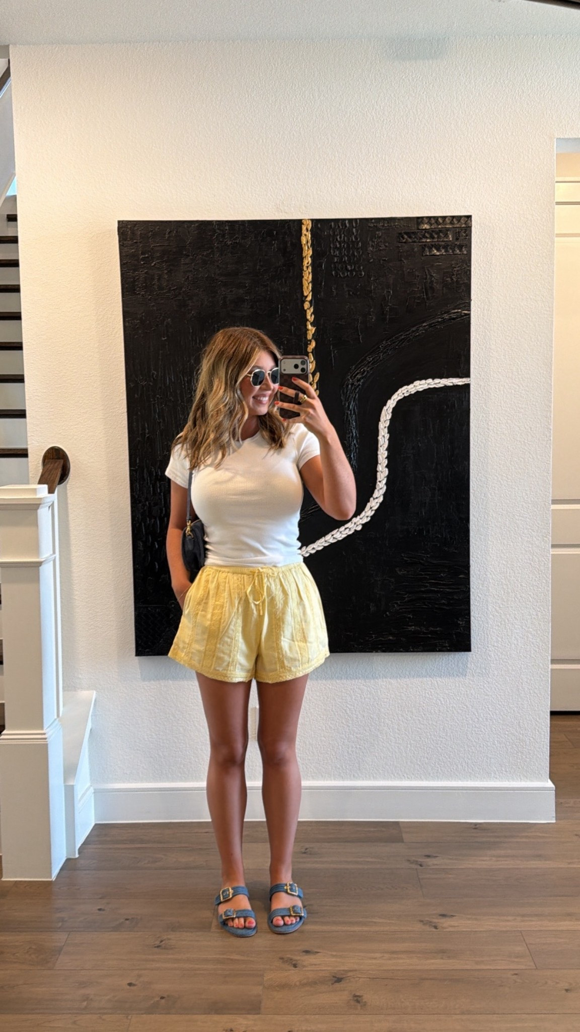 Today’s outfit for 80 degree Texas weather 

Wearing a medium in tee and shorts. Shorts run a little loose but have a functional draw string. Shoes are old and unlinkable 

#LTKootd