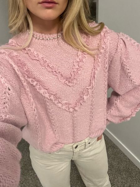 Pink sweater!