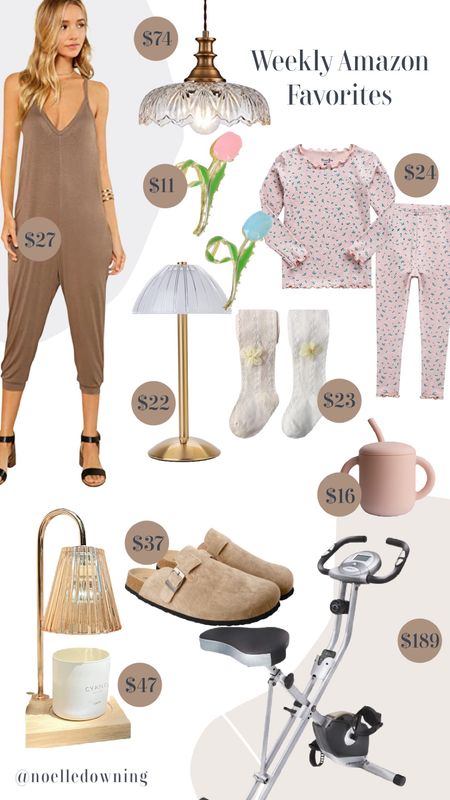 Weekly Amazon Favorites!

Romper, bodysuit, clogs, shoes, Birkenstock dupes, sippy cup, baby, exercise, stationary bike, hanging lamp, pendant lamp, table lamp, candle warmer, lamp, mood lighting, hair accessories, hair clips, baby socks, baby tights, fashion, home decor, baby, candle

#LTKFind #LTKkids #LTKhome