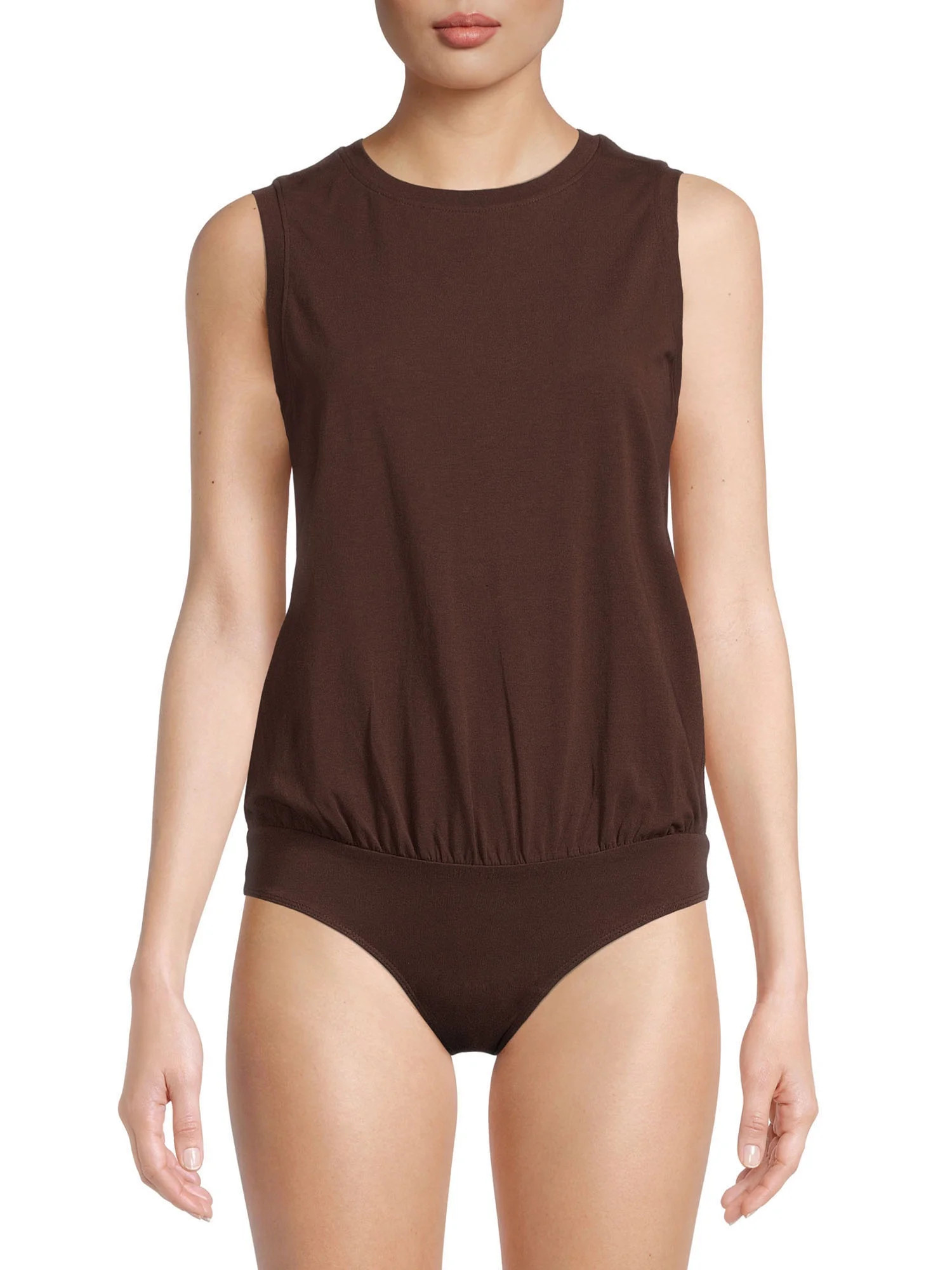 Time and Tru Women's Muscle Tank Bodysuit - Walmart.com | Walmart (US)