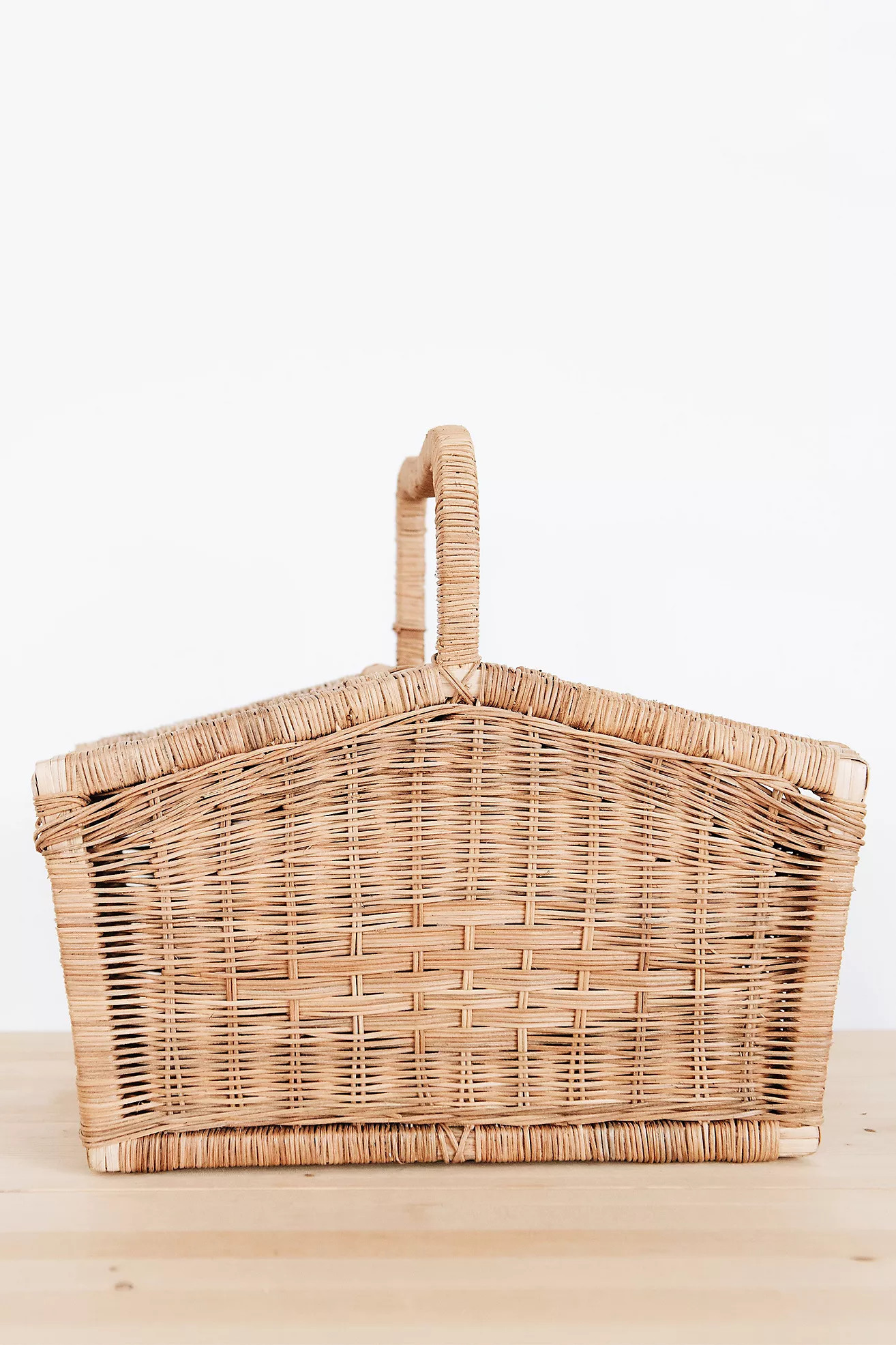 Roan Iris Rattan Picnic Basket | Anthropologie (US)