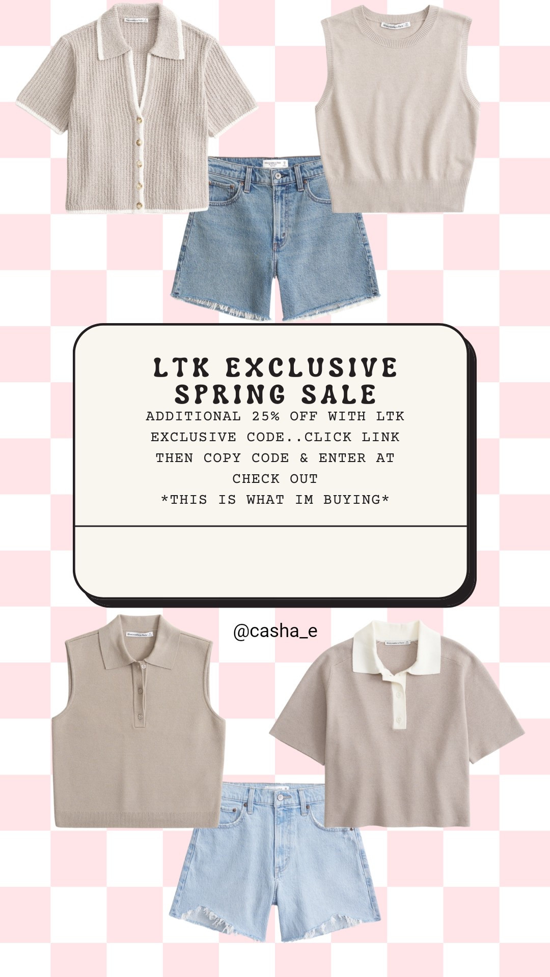 LTK AF EXCLUSIVE SALE!!! just copy code and add at check out!!! 🫶🏻

#LTKFindsUnder50 #LTKSaleAlert #LTKSpringSale
