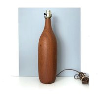 Vintage Solid Teak Danish Modern Table Lamp 17"" Tall | Etsy (US)