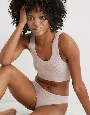 Aerie Seamless Padded Racerback Bralette | American Eagle Outfitters (US & CA)