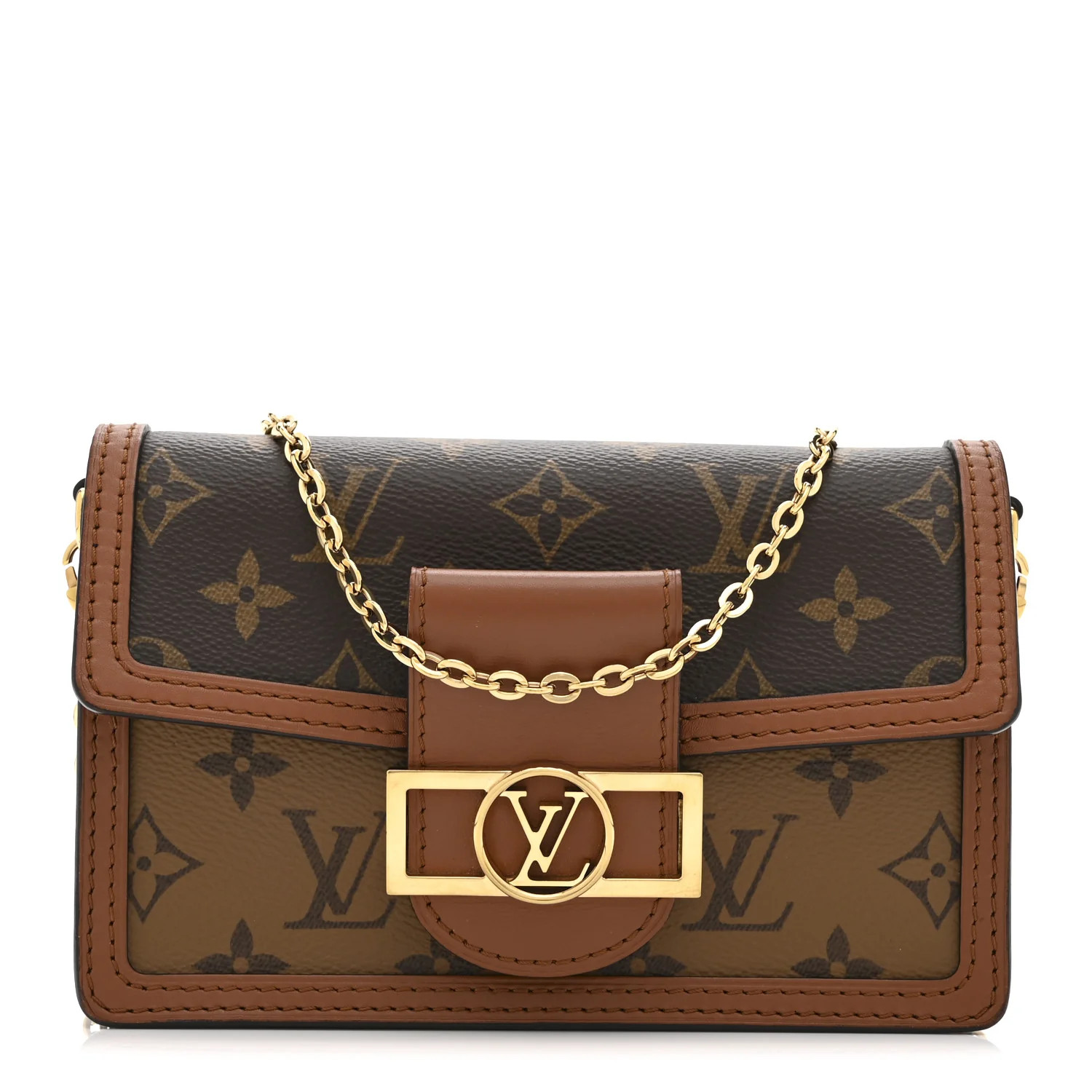 Louis Vuitton Reverse Monogram Dauphine Chain Wallet 1751514 | FASHIONPHILE (US)