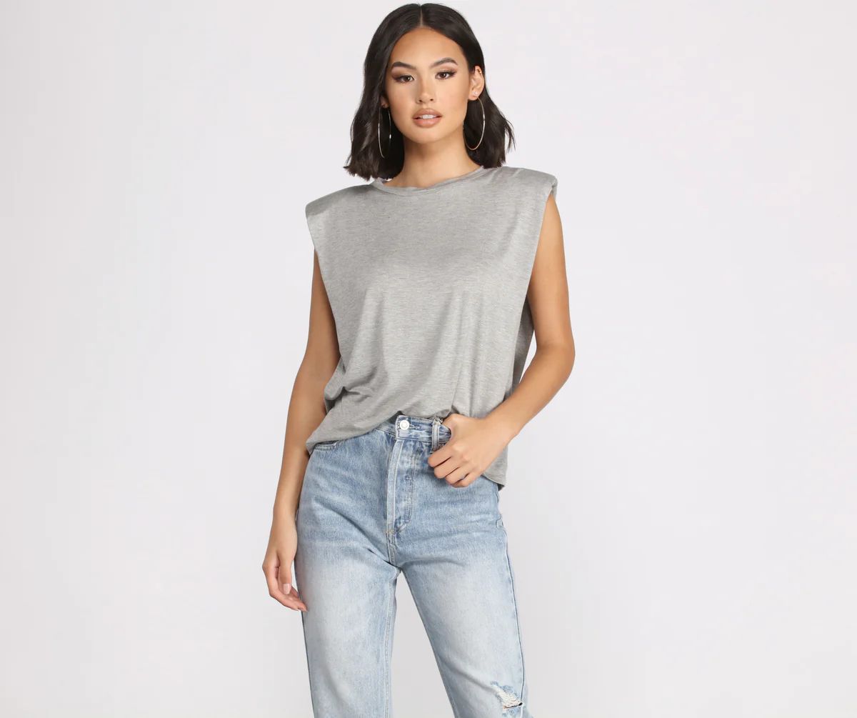 Crew Neck Basic Muscle Tee | Windsor Stores