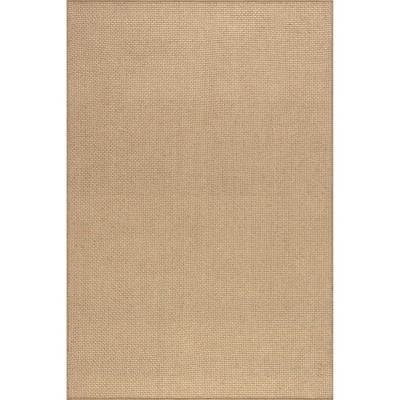 Nuloom Ainara Solid Handmade Jute Area Rug, 8' x 10', Natural | Target