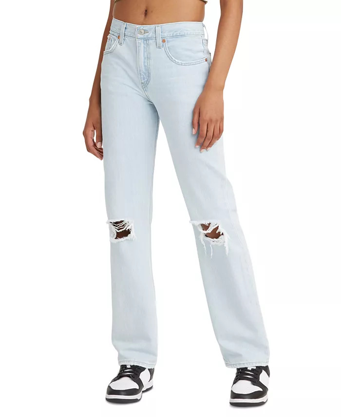 Low Pro Classic Straight-Leg High Rise Jeans | Macy's