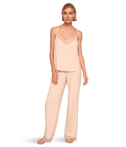 Eberjey Womens Kari TENCEL™ Modal Cami & Pant PJ Set, Tea Rose, Small | Amazon (US)