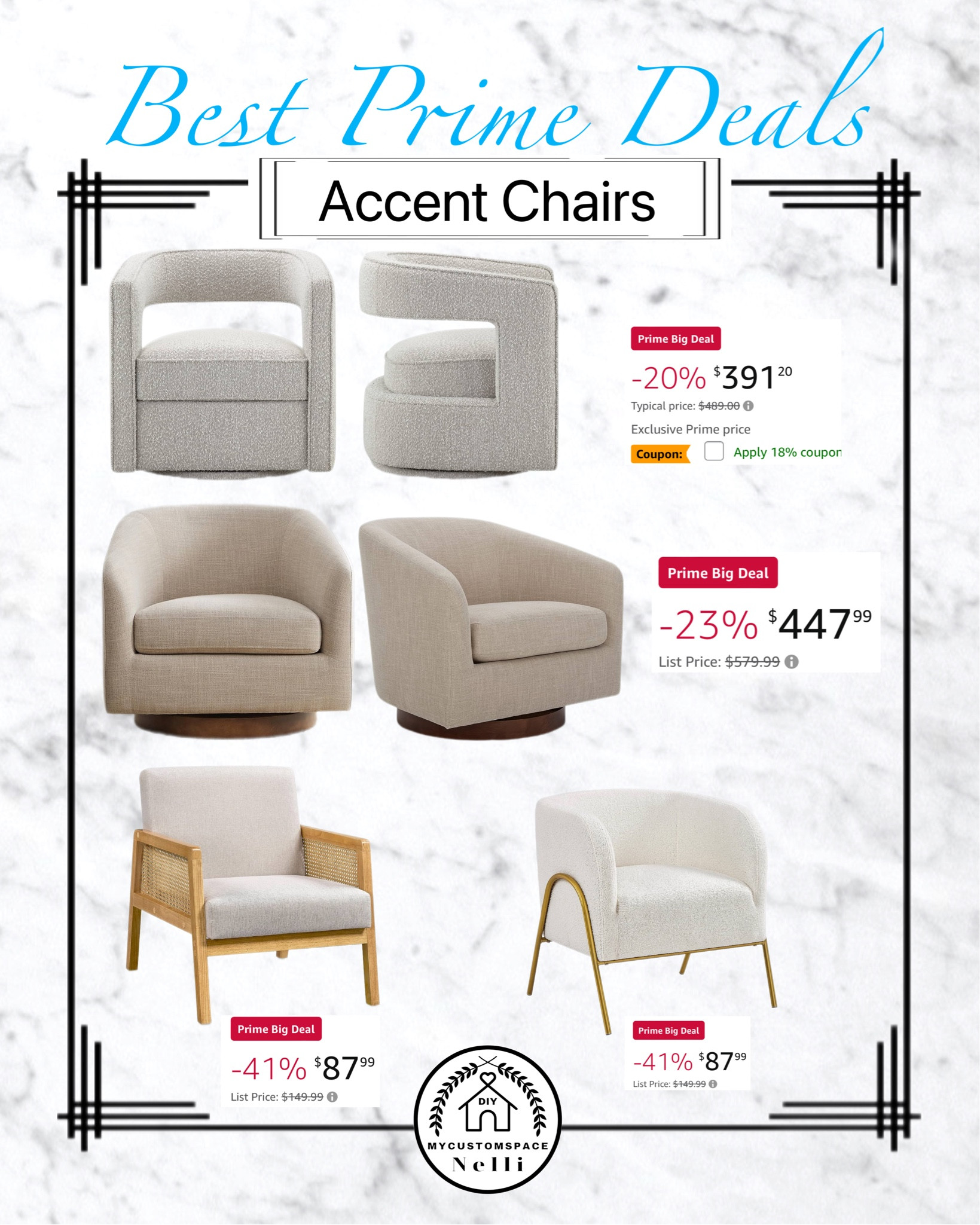 Amazon Prime Deal - Accent Chairs 

Sale, Livingroom furniture 

#LTKxPrime #LTKsalealert #LTKhome