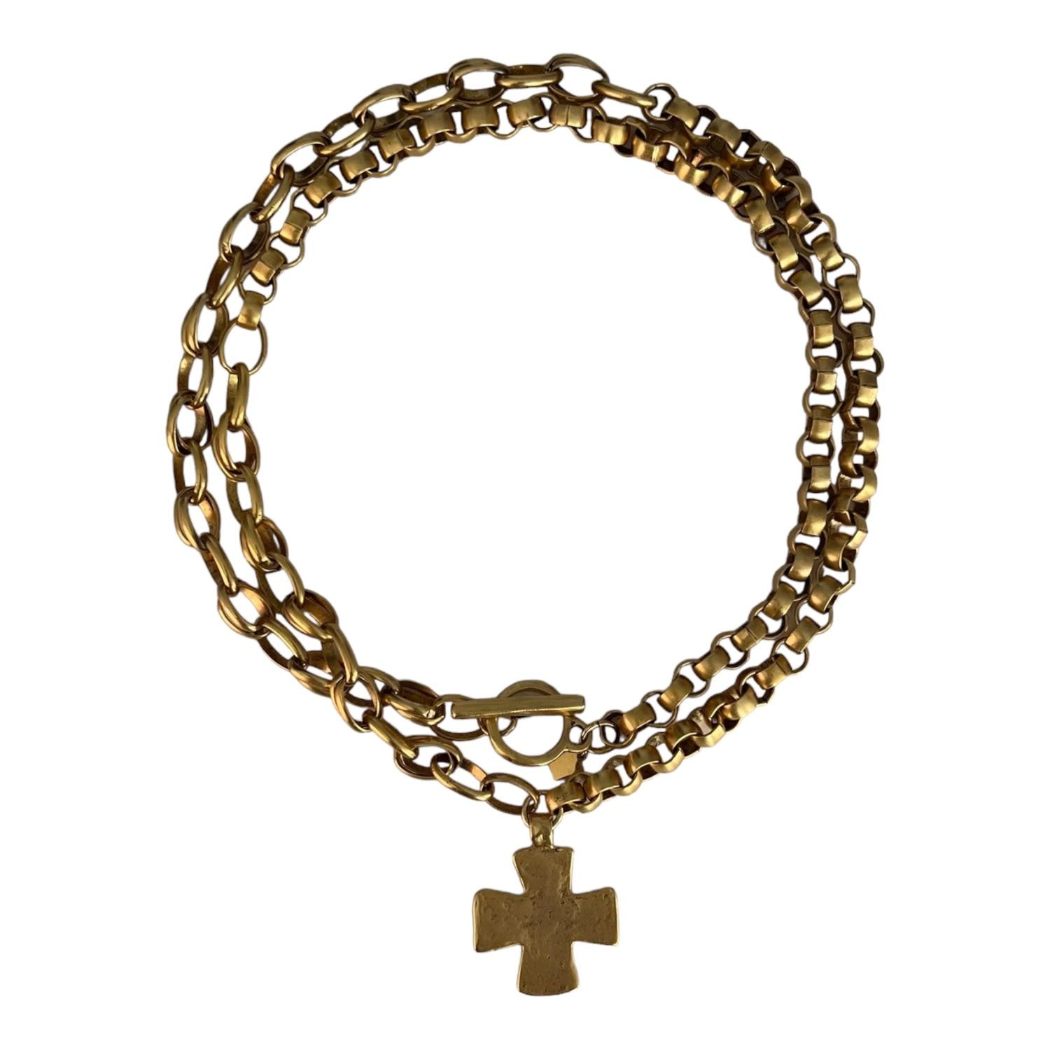 Madonna Chunky Cross Necklace | Wolf & Badger (US)