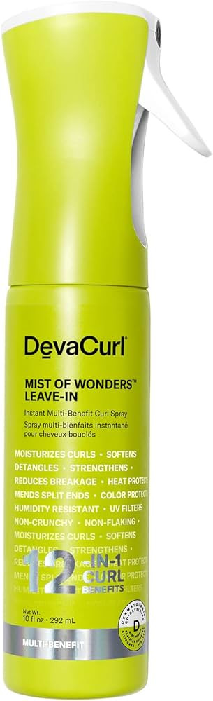DevaCurl Mist of Wonders Leave-In Multi-Benefit Curl Spray | Continuous Mist Spray | 12-in-1 Curl... | Amazon (US)