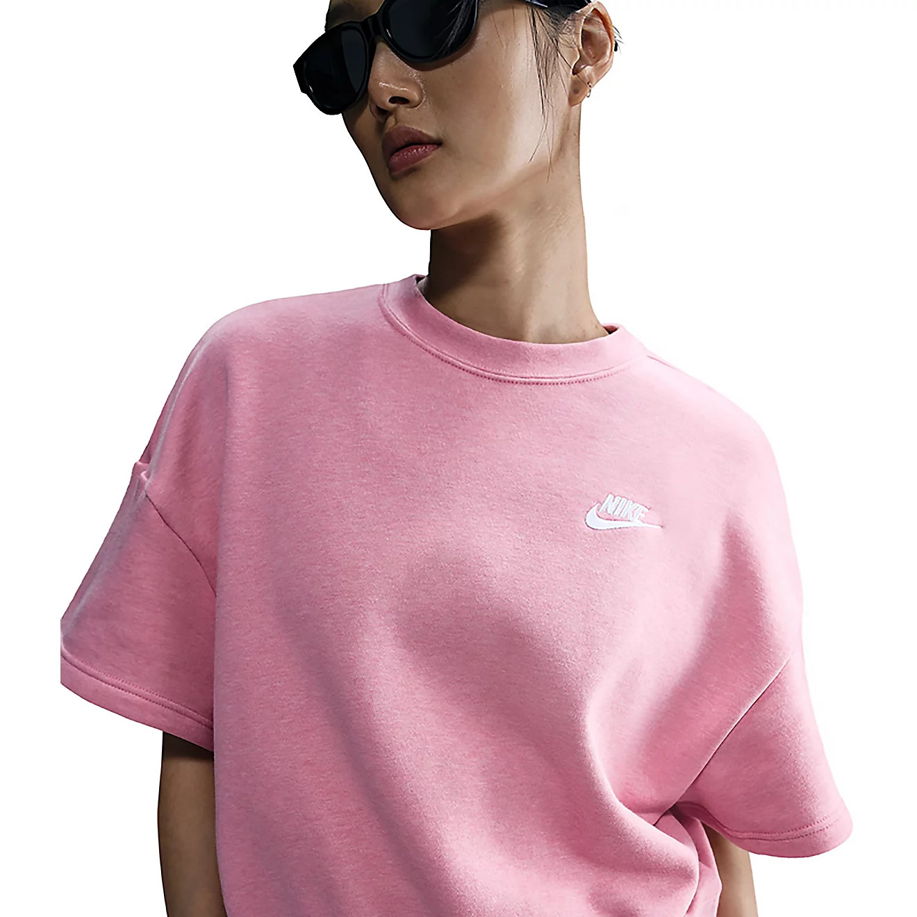 Nike Women's Sportswear Club Fleece Loose Short Sleeve Shirt | Academy Sports + Outdoors