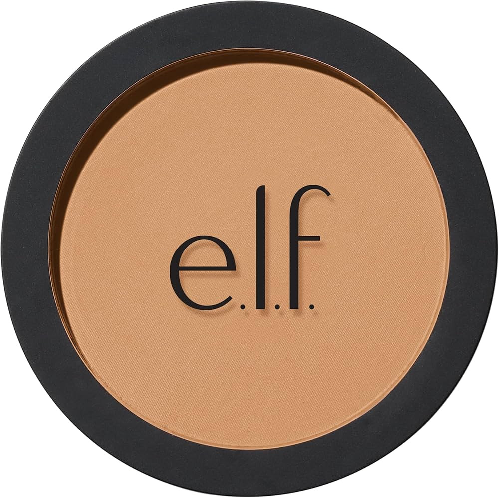 e.l.f. Primer-infused Bronzer, Long-Wear, Matte, Bold, Lightweight, Blends Easily, Contours Cheek... | Amazon (US)