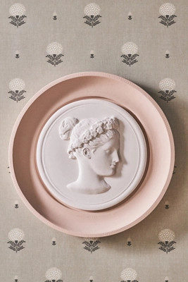 STATUETTE Hand-Cast Plaster Blush Framed Intaglio Wall Art | Anthropologie (US)
