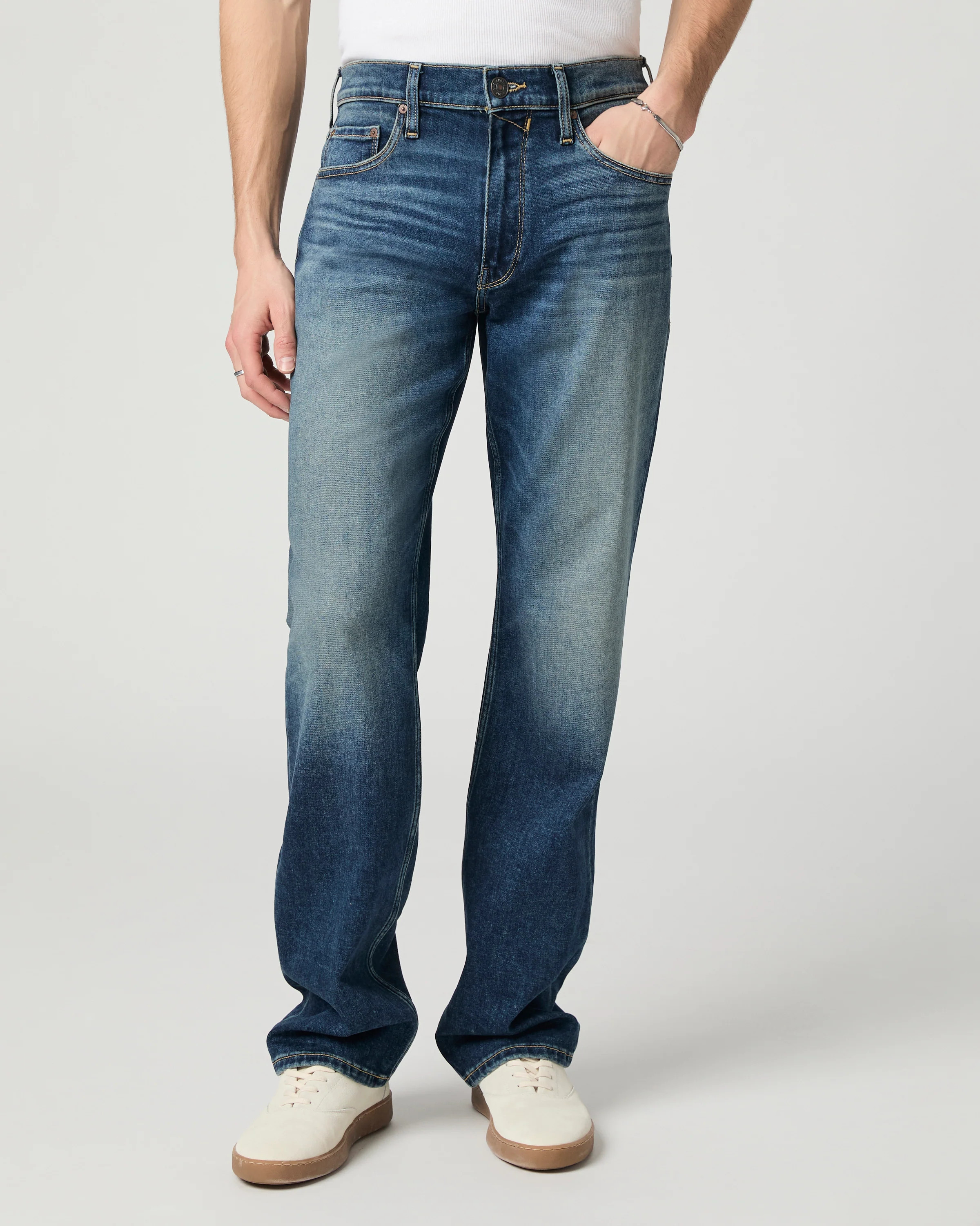 Transcend Vintage Doheny Relaxed Straight Jean | Paige