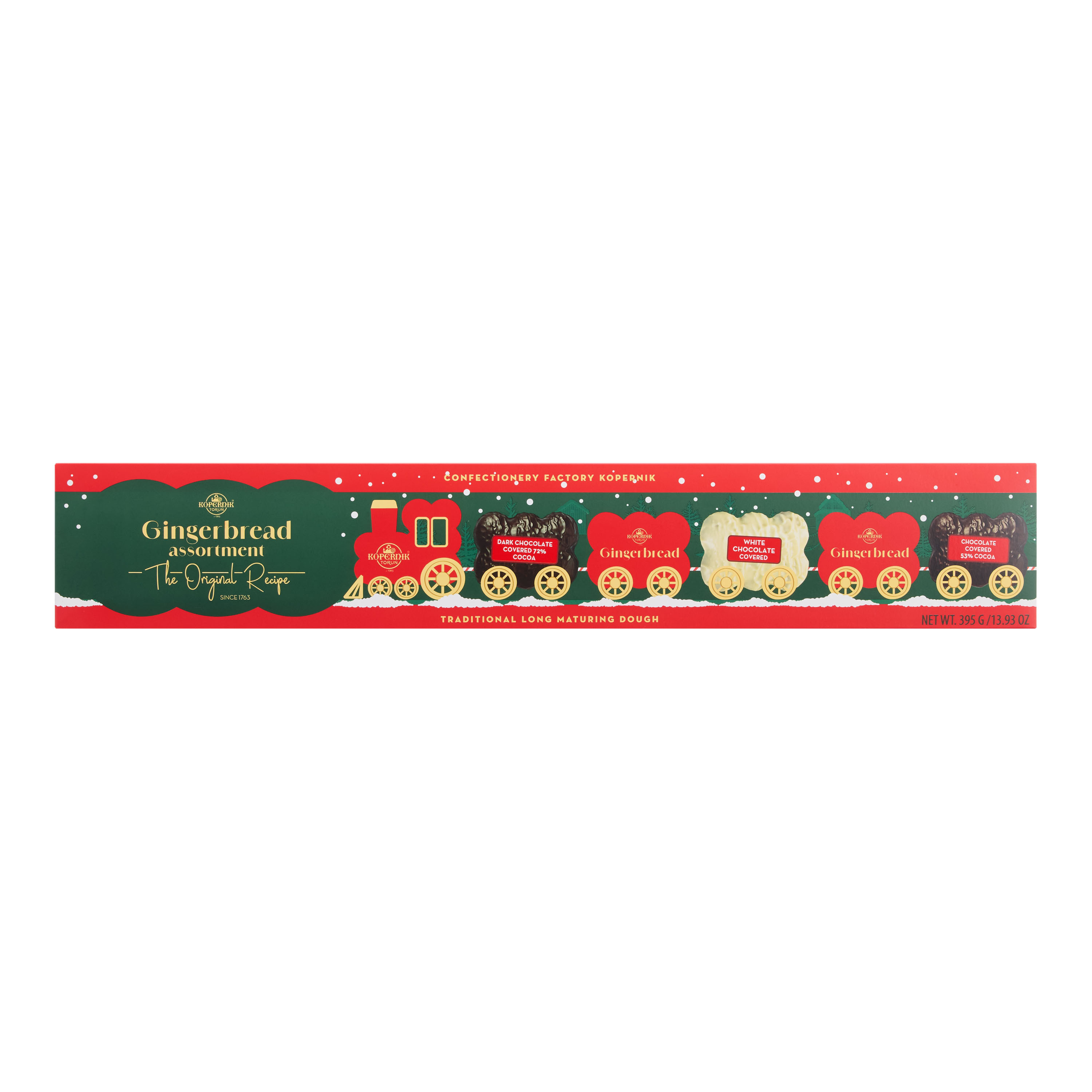 Kopernik Chocolate Gingerbread Cookies Train Gift Box | World Market