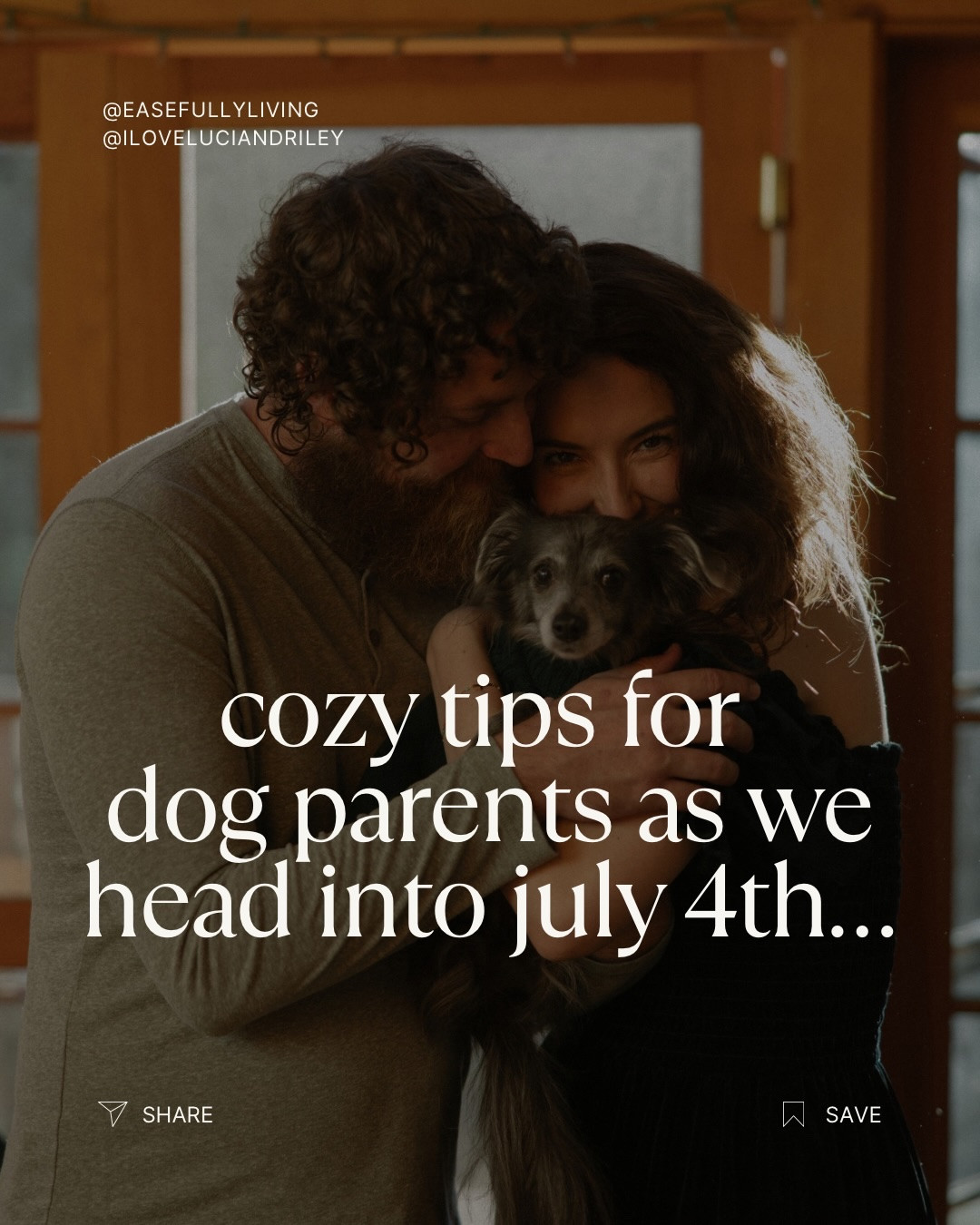 July 4 dog parent tips + my dog parent cozy kit! 

My favorite calming + cozy essentials to help your dogs feel safe and comfortable during fireworks season…think cozy blankets & beds, and calming, noise-reducing tools, etc. #july4th #4thofjuly #dogparent #dogtips #dogmom #cozytips