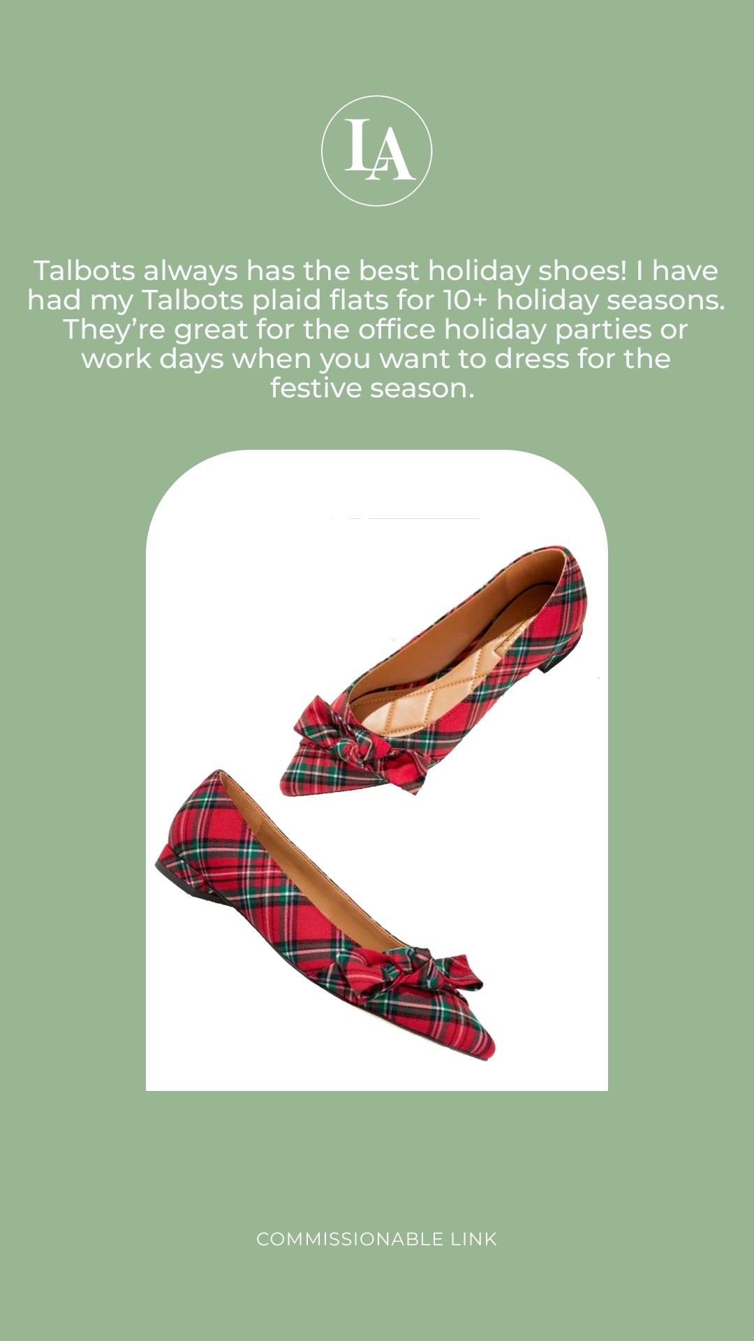 Talbots Portia bow flats 


Plaid shoes, plaid flats, holiday shoes 

#LTKHoliday