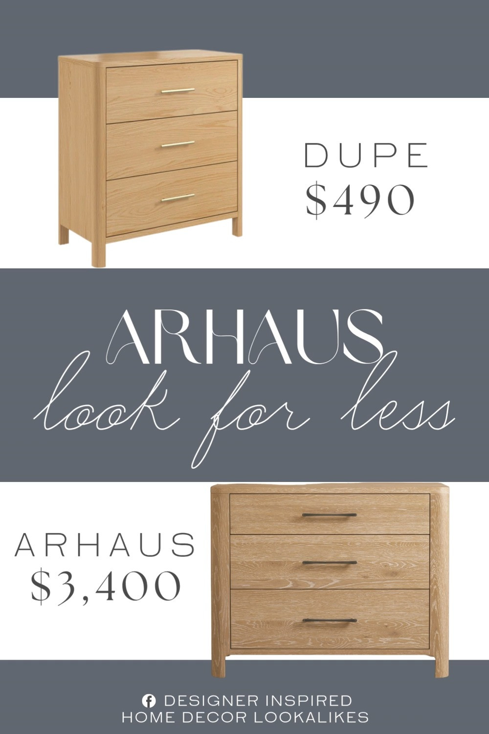 Inspired by Arhaus Three-Drawer Chest. Contemporary Wood Dresser. Rustic Modern Drawer Chest. Solid Wood 3-Drawer Dresser. Bedroom Storage Chest. Modern Wood Bedroom Storage. Wood Drawer Chest. Natural Wood Drawer Chest.  

Home more affordable option find copy cat similar look for less budget friendly affordable cheap cheaper beautiful pretty. Clearance sale coupon code discount code promo code luxury lookalike look a like Inspo inspiration inspired by idea ideas Love like these? I share multiple every day in my FB group.
#arhausinspired #wooddresser #drawerchest #bedroomstorage #modernfurniture #storagesolution #furniturefinds #bedroominspo 

 #LTKHome