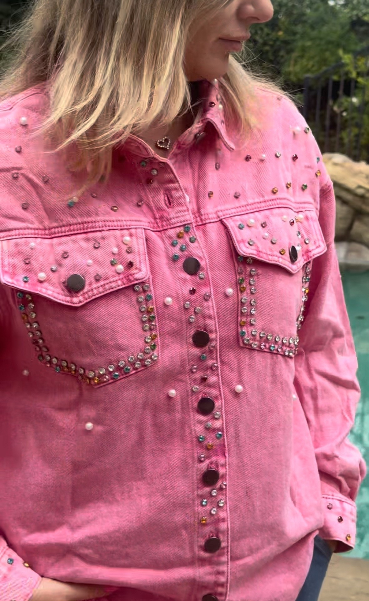 love this embellished denim jacket.
Perfect for a night out or to add a touch of glam to your day.
Get your sparkle on with these denim jackets!

#LTKCyberWeek #LTKHoliday #LTKGiftGuide