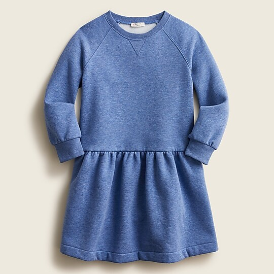 Girls' fleece drop-waist dress | J. Crew US