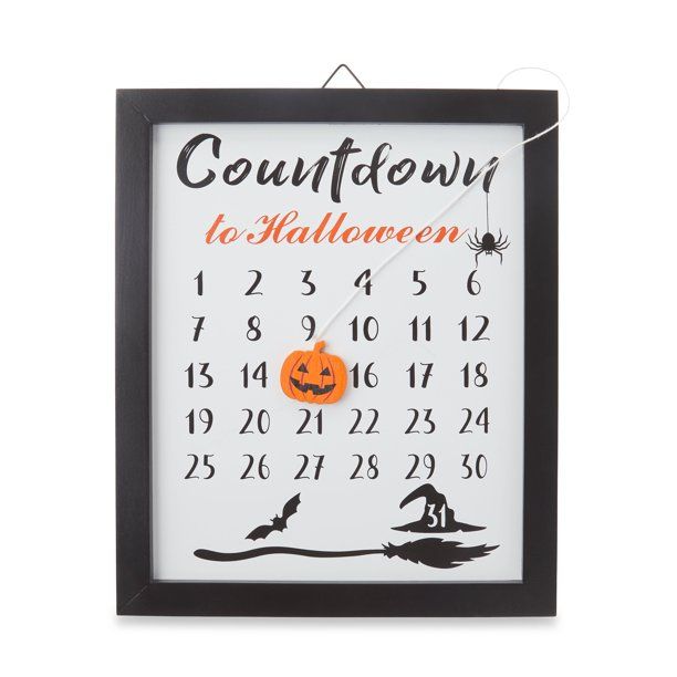 Way To Celebrate Countdown to Halloween Magnetic Wall Decoration | Walmart (US)
