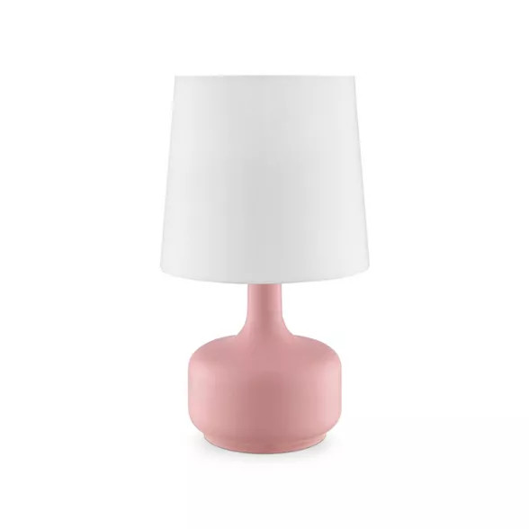 17.25" Modern Metal Table Lamp with Touch Sensor Pink - Ore International | Target