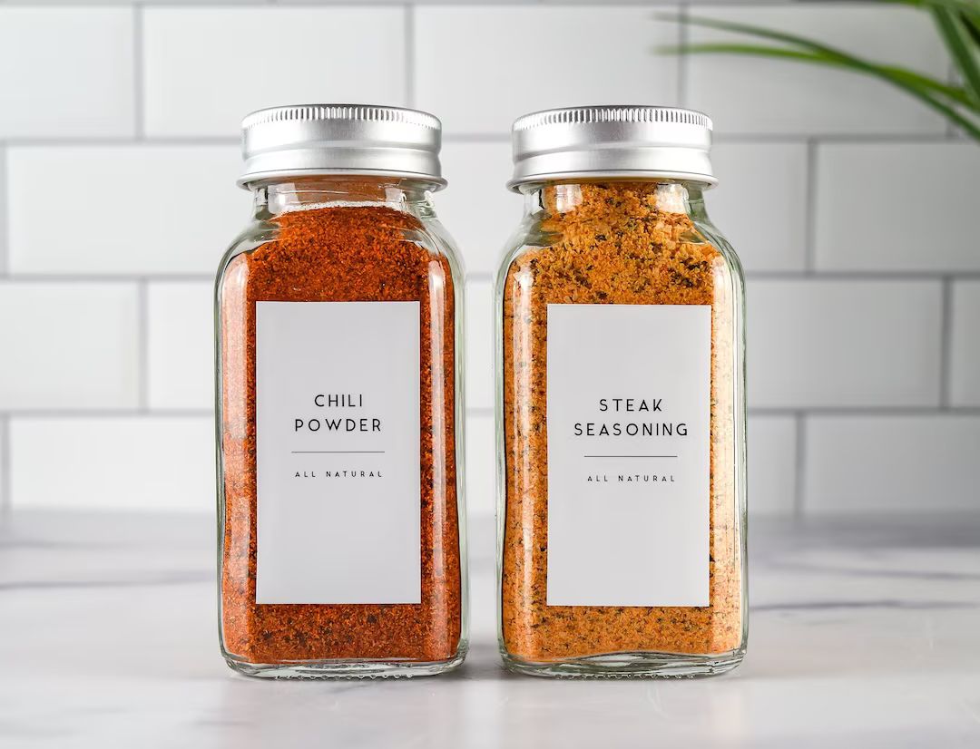 Spice Labels  Waterproof  Spice Jars  Home Organization  - Etsy | Etsy (US)