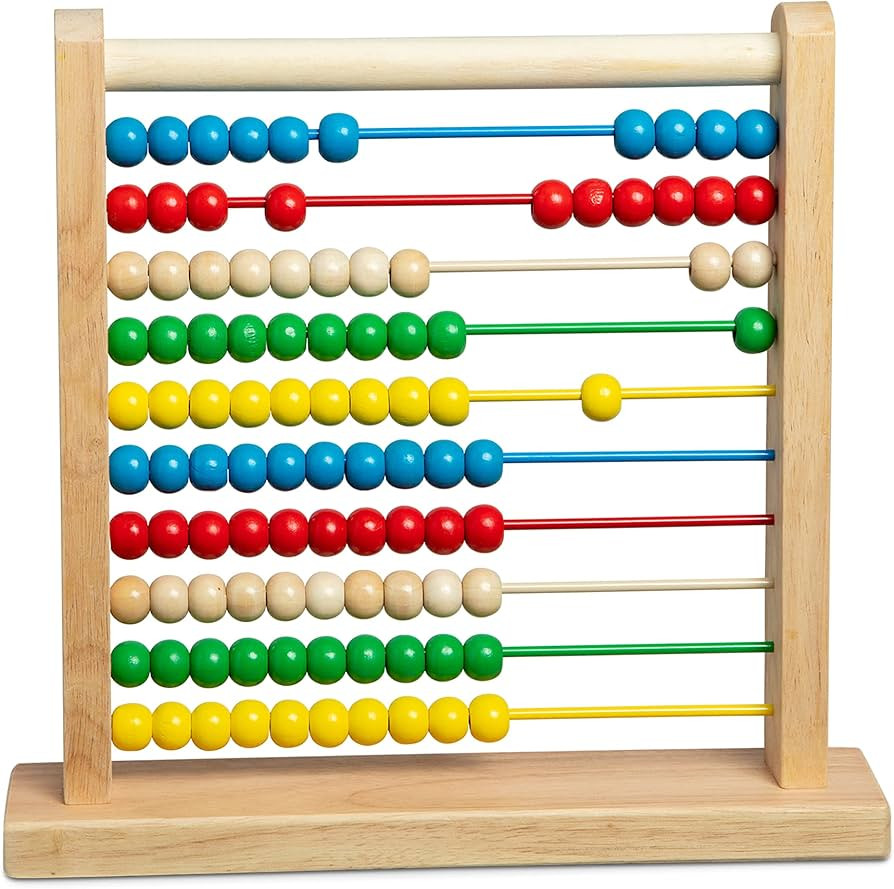 Melissa & Doug Abacus - Classic Wooden Educational Counting Toy With 100 Beads | Amazon (US)