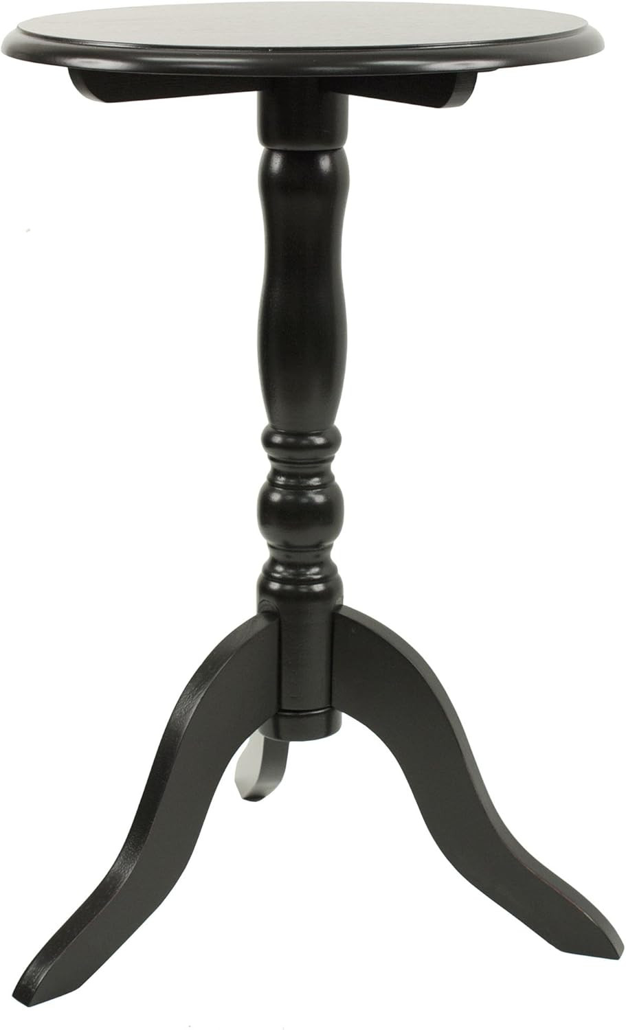 Decor Therapy Pedestal Table, 15w 15d 24h, Black | Amazon (US)