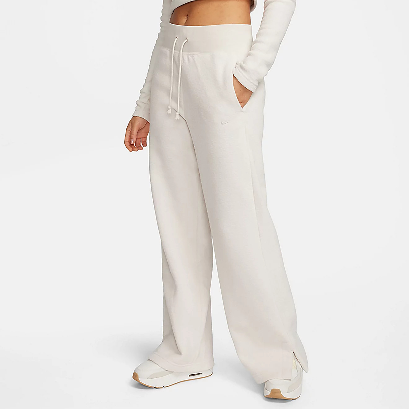 Nike Women's Sportswear Phoenix Plush High Waisted Wide Leg Fleece Pants | Academy Sports + Outdoors
